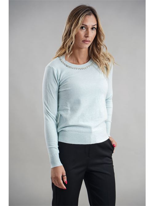 Maglia in viscosa Try Me | 5039BLEACHED ACQUA